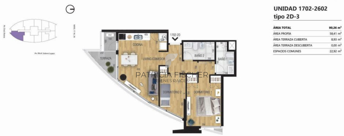 Apartamento ID.197 - Vivir en altura - Venta Ap.Buceo 2D 1B Garage vista al mar piso 24 Amenities