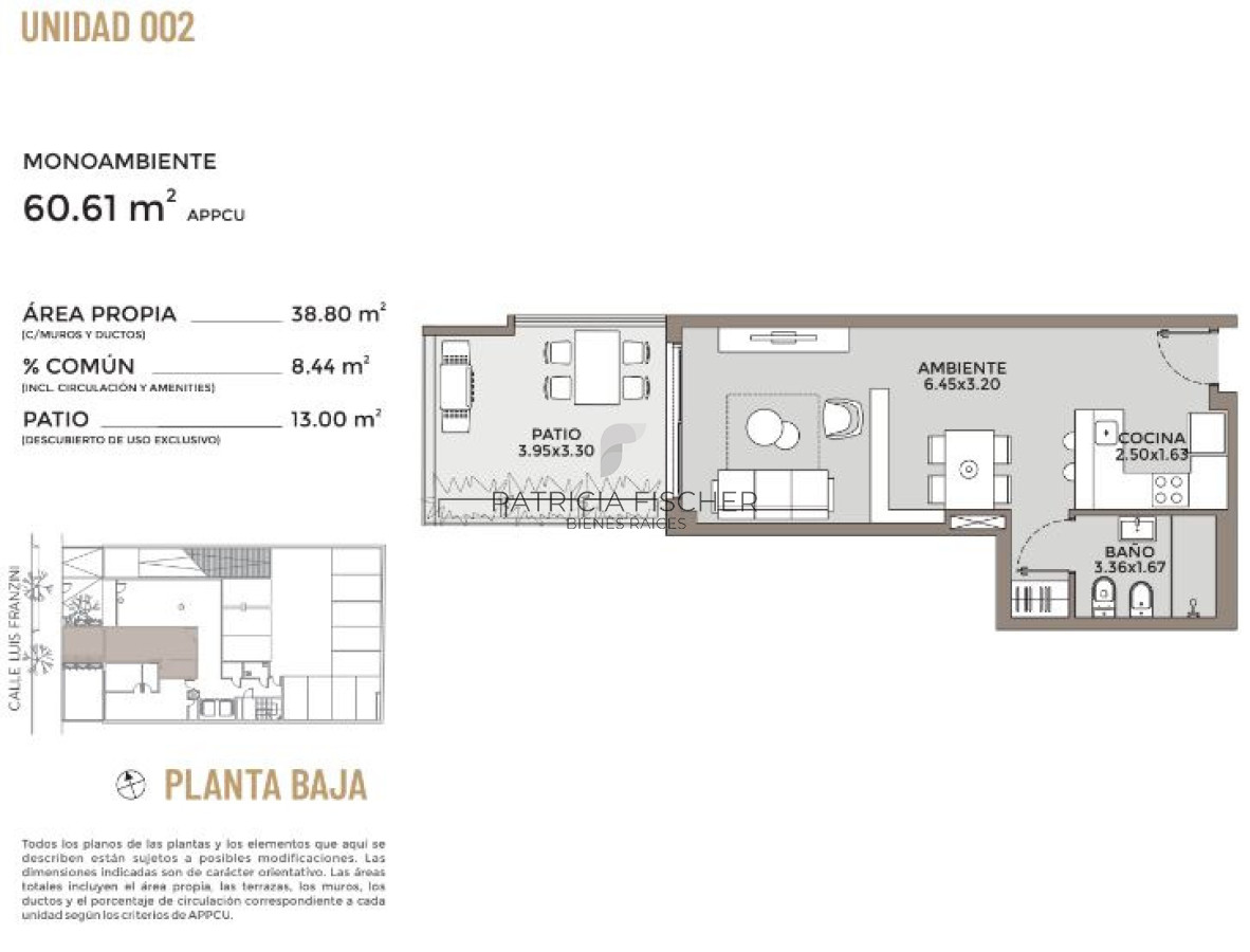 Apartamento ID.168 - Invertí o Viví Punta Carretas - Venta Monoambiente 13m2 de patio propio Amenities Entrega Inmediata