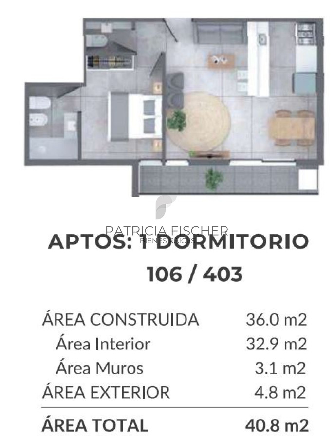 Apartamento ID.204 - Vivir o invertir Punta Carretas - Venta Ap. Suite toilette Terraza Amenities 