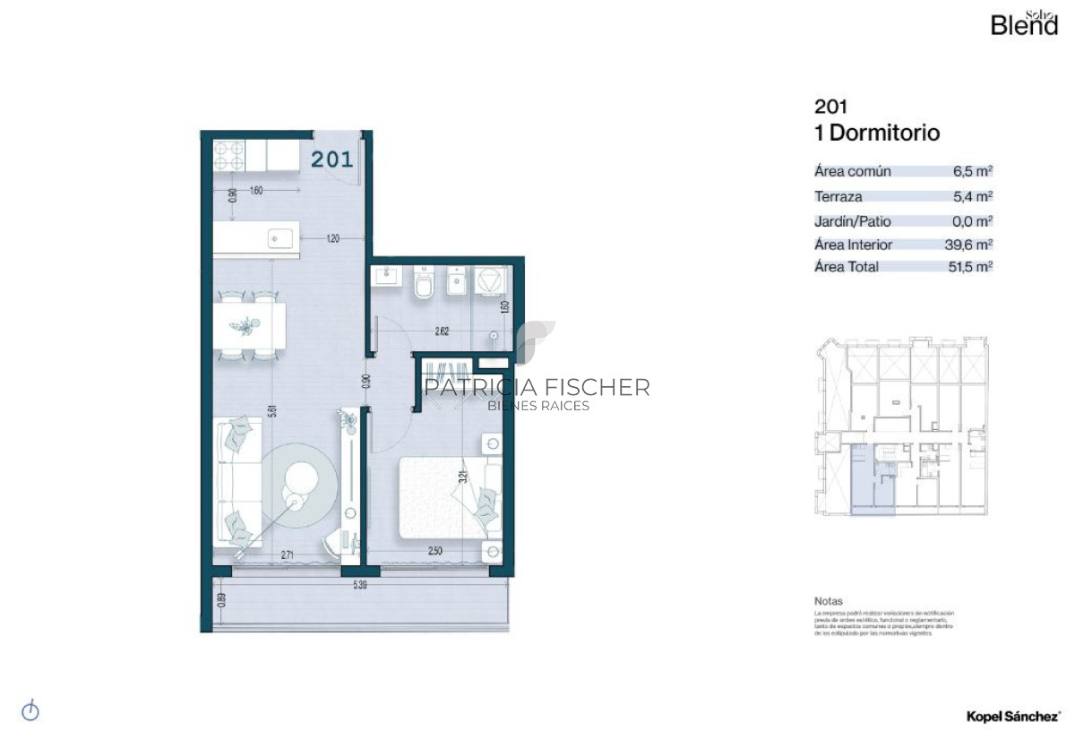 Apartamento ID.262 - Vivi en Soho - Venta Ap.Palermo 1D Terraza Amenities