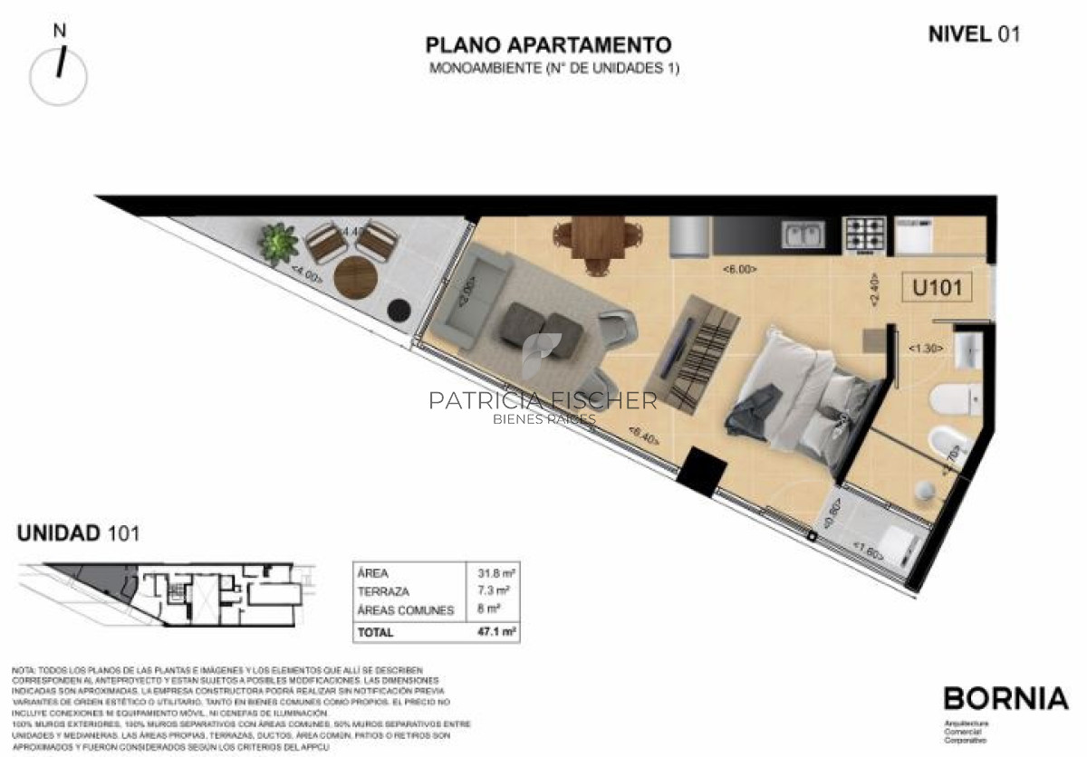 Apartamento ID.189 - Vivi Buceo - Venta Monoambiente Terraza Amenities 100m rambla  