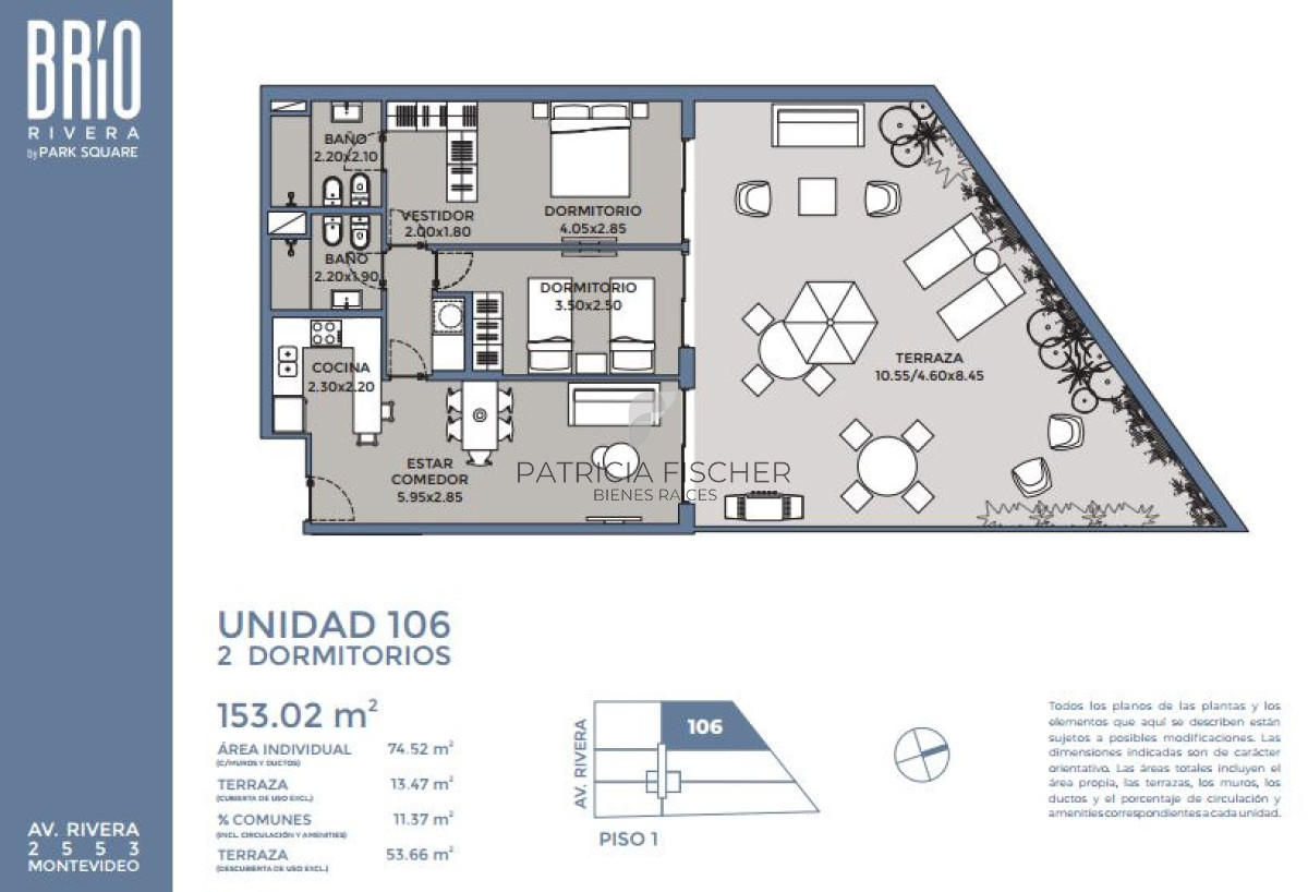 Apartamento ID.272 - Pura vida urbana - Venta Ap.Pocitos 2D Terraza con parrillero Amenities 