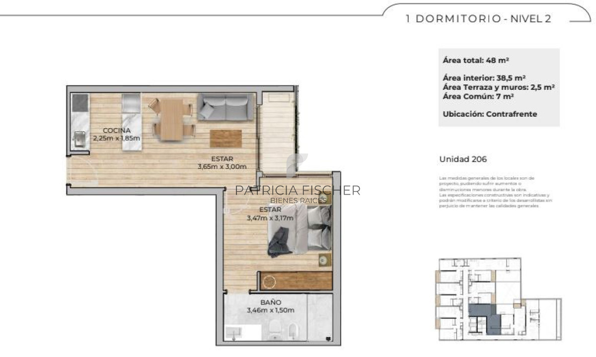 Apartamento ID.249 - Estrená en 2027 - Venta Ap.Barrio Sur PROMO 1D Terraza Amenities Ley ANV
