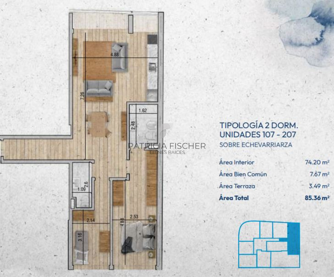 Apartamento ID.283 - No es solo cercanía al mar - Venta Ap.Pocitos Nuevo 2D 2B Suite Terraza Amenities 