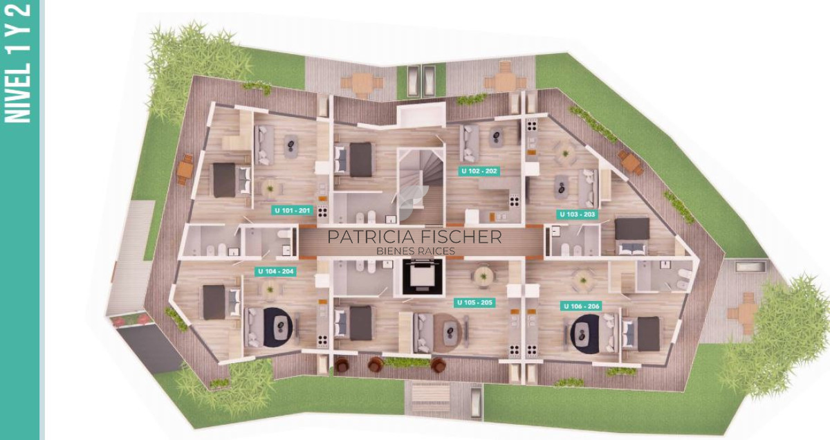 Apartamento ID.182 - Barrio Jardin - Venta Ap.Parque Rodó 1D Terraza equipamiento Amenities 