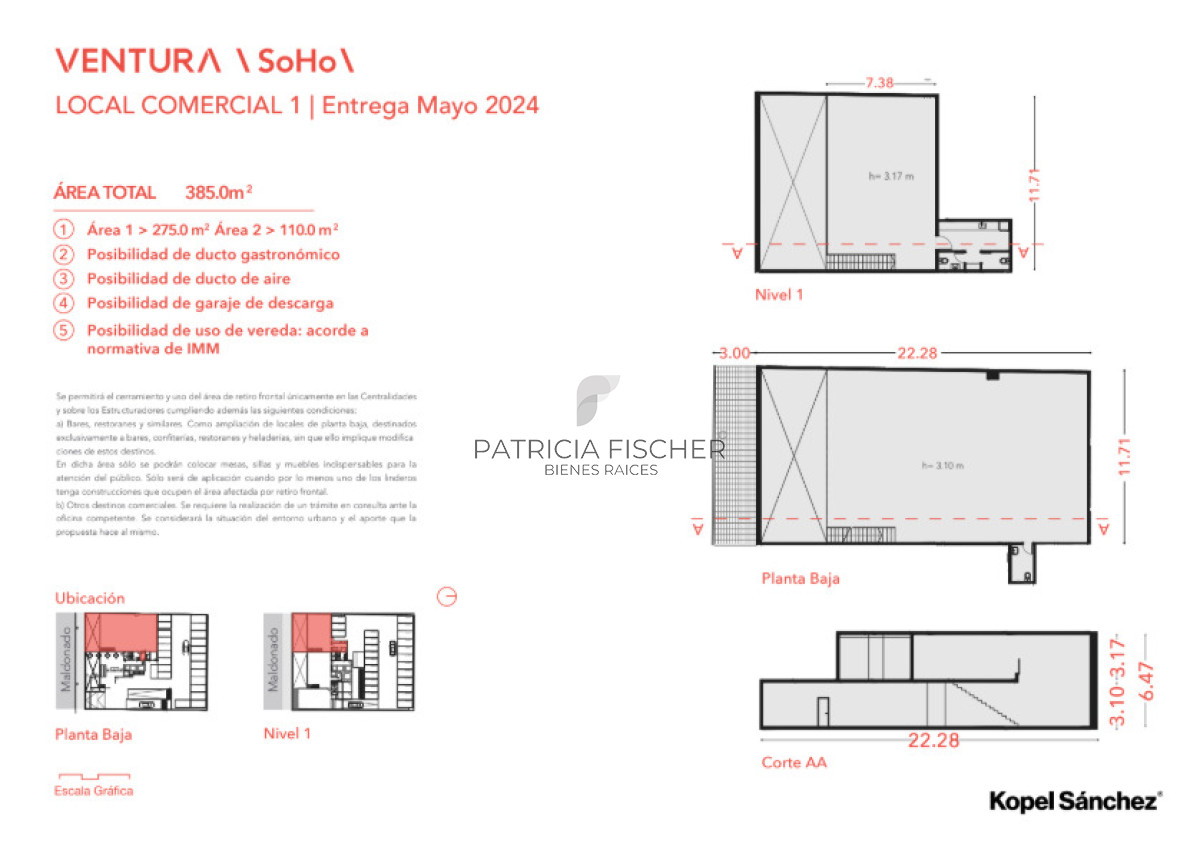 Local Comercial ID.244 - Venta Local Palermo Ventura Soho 275m2 CON RENTA 