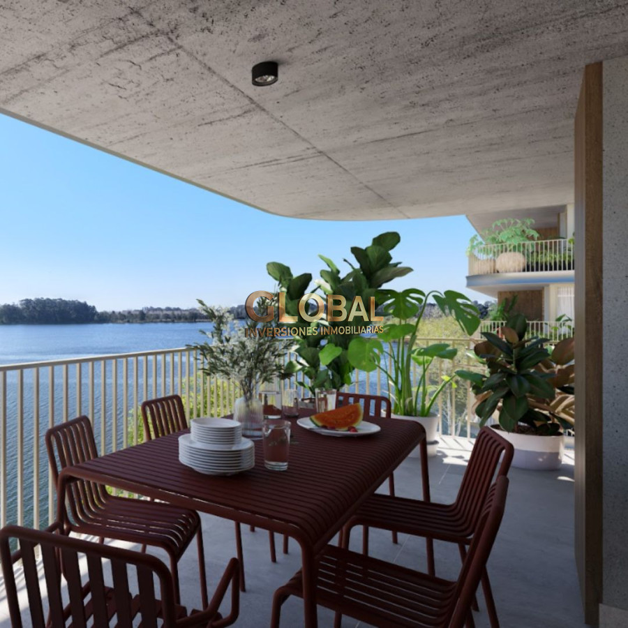 Apartamento ID.4355 - Venta de Apartamento de 3 Dormitorios frente a Lago Calcagno