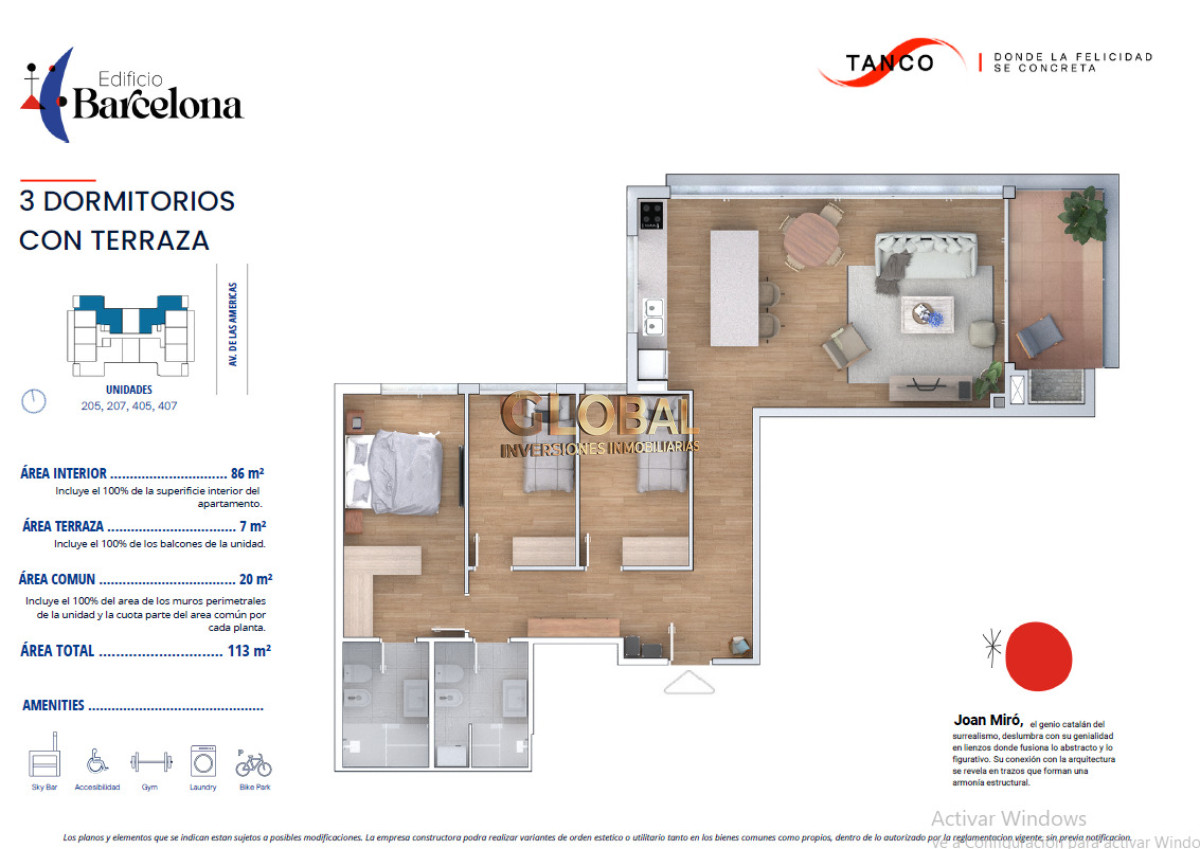 Apartamento ID.4462 - Diseño, confort y ubicación - Venta Ap. Barra de Carrasco 3D 2B Suite Terraza y parrillero Amenities Bajo ley ANV 