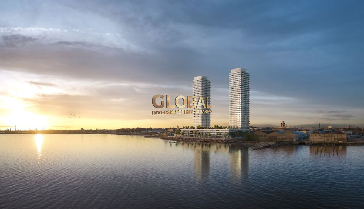 Apartamento ID.1951 - VENTA de Exclusivo Apartamento frente a la Bahía de Montevideo - 1 Dormitorio, 57 m² con Terraza