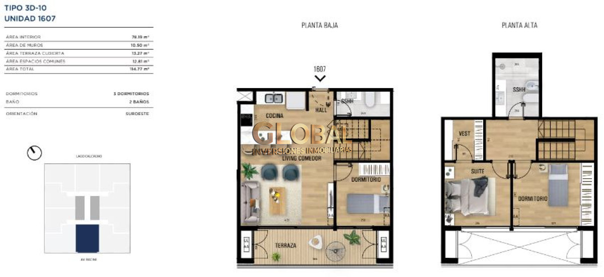 Apartamento ID.4490 - Un nuevo concepto residencial - Venta Duplex Barra de Carrasco 3D 2B Terraza Amenities Ley ANV 