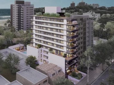 Vivi Malvin - Venta Monoambiente Terraza 150m de rambla Amenities 