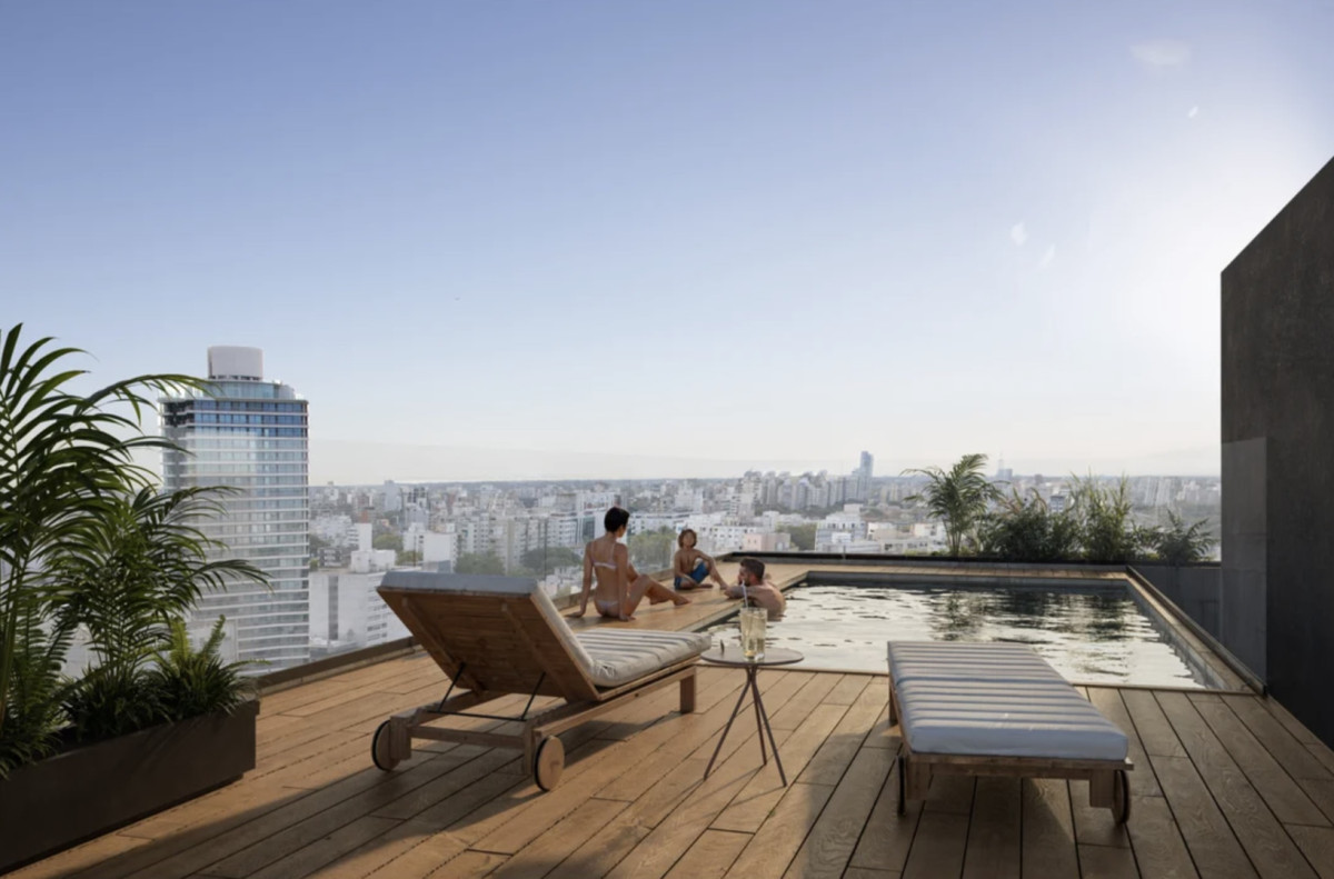 Vivir o invertir en Pocitos con visión de futuro - Venta Monoambiente Terraza Frente Amenities 