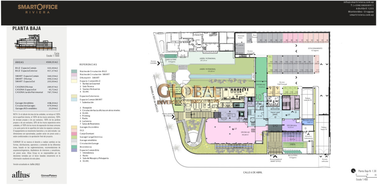 Oficina ID.4293 - Carrasco frente al mar - Venta Oficina 129m2 unico en Carrasco 