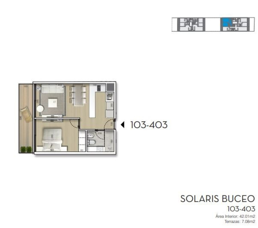 Apartamento ID.44533 - Solaris Buceo – Venta apartamento de 1 dormitorio