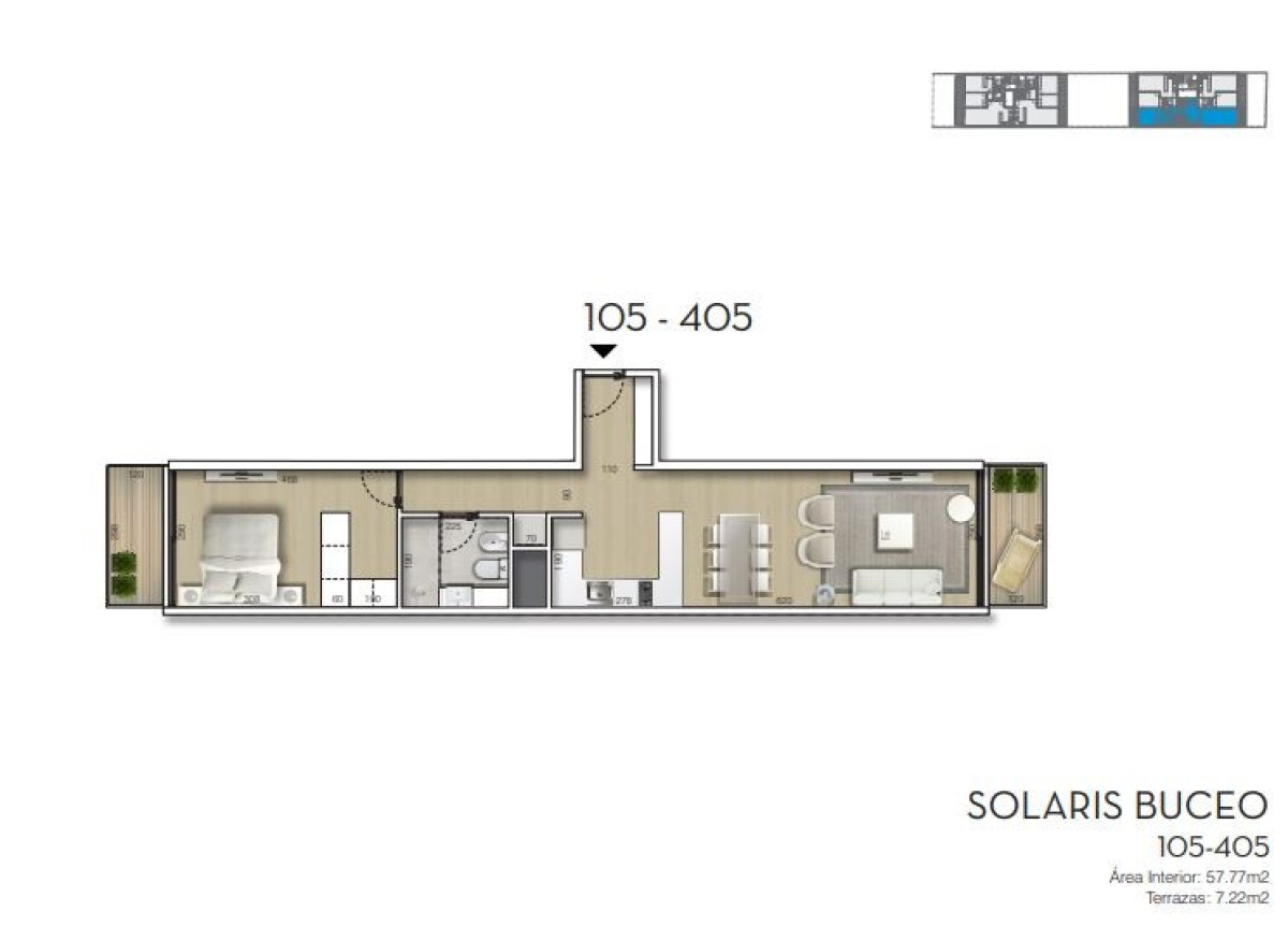 Apartamento ID.44535 - Solaris Buceo – Venta apartamento de 1 dormitorio