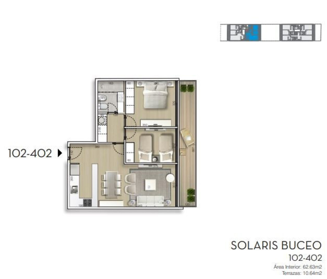 Apartamento ID.44537 - Solaris Buceo – Venta apartamento de 2 dormitorios