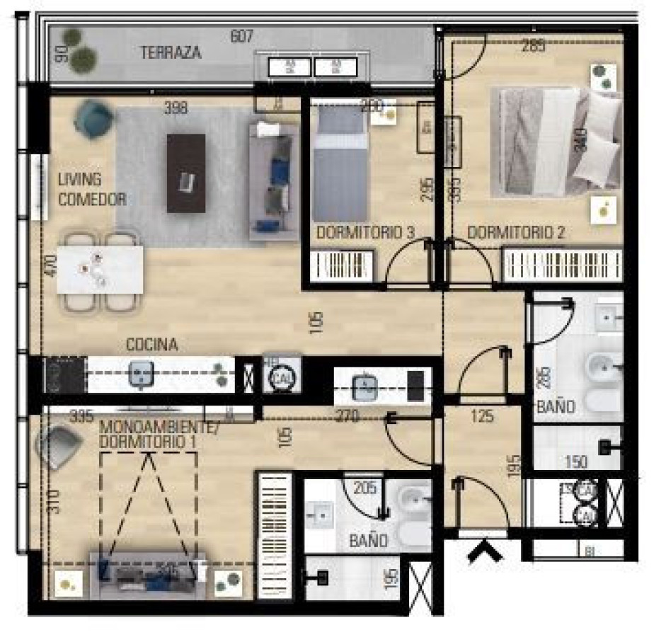 Apartamento ID.59101 - Apartamento en Maldonado, Las Delicias