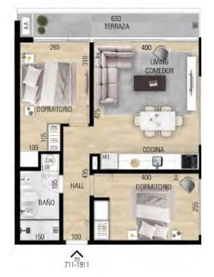 Apartamento ID.59156 - Apartamento en Maldonado, Las Delicias