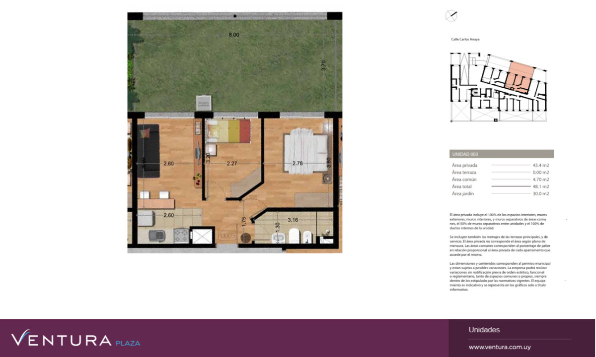 Apartamento ID.85504 - Alquiler 2 dormitorios en La Blanqueada