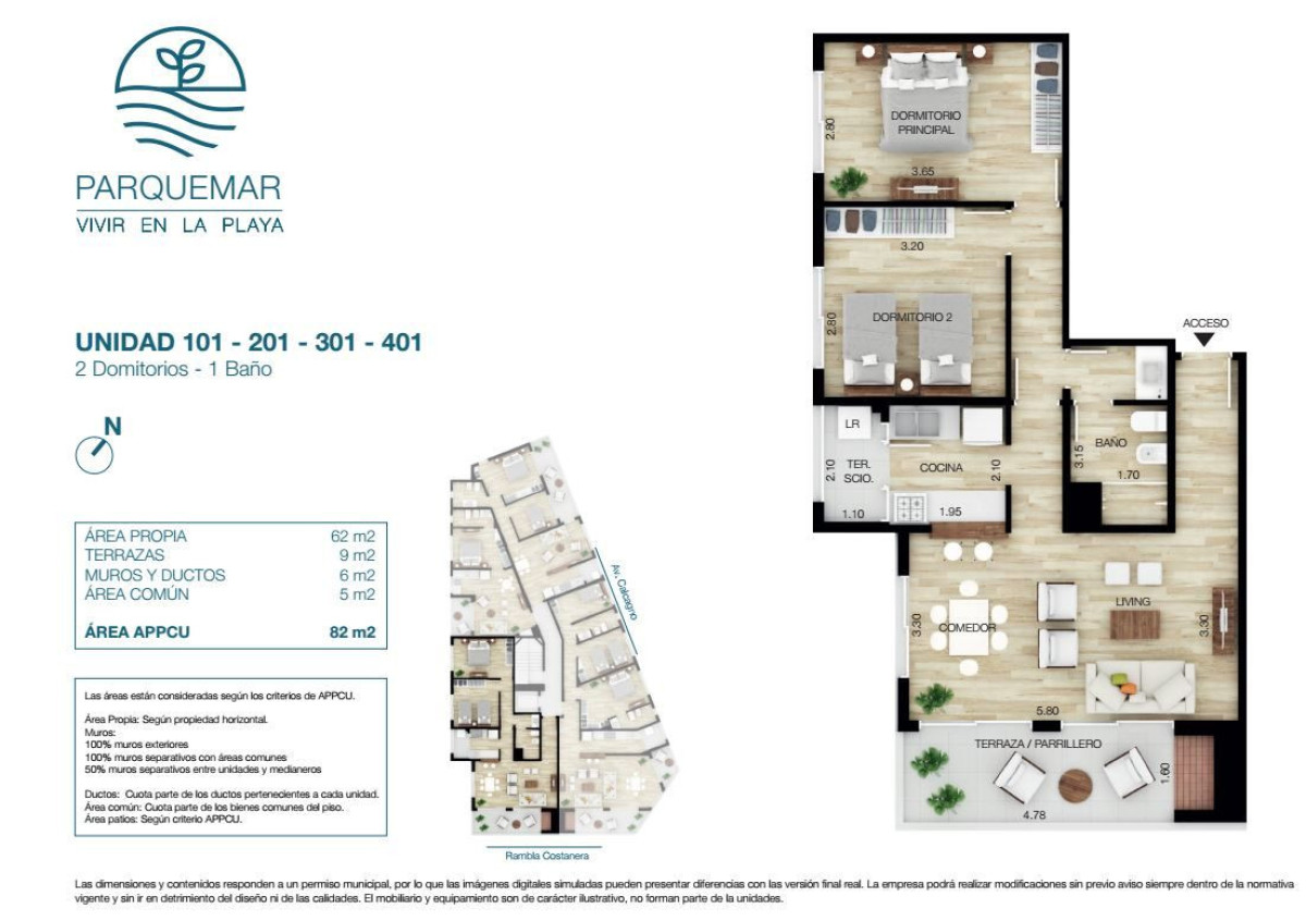 Apartamento ID.60140 - Apartamento en Ciudad de la Costa, Barra de Carrasco