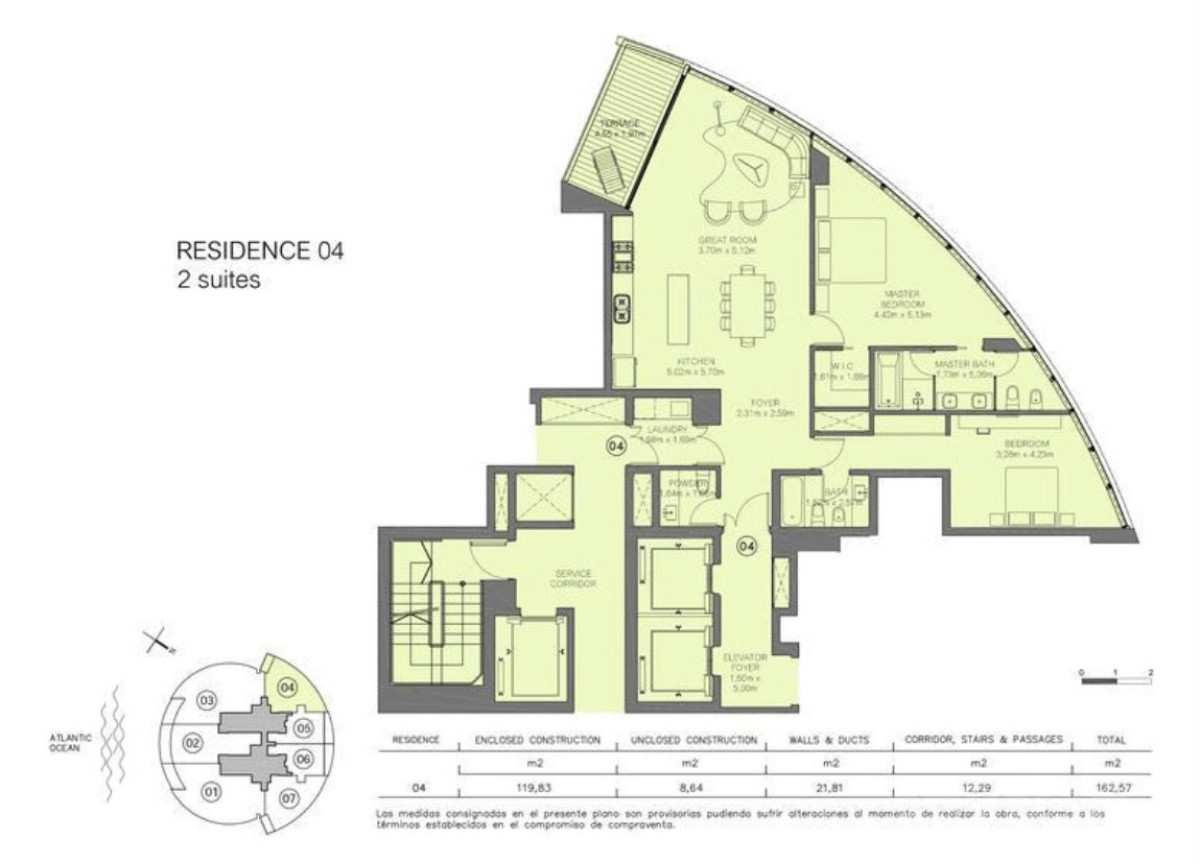 Apartamento ID.66911 - Trump Tower, Punta del Este, Playa Brava, Venta apartamento 2 Dormitorios.