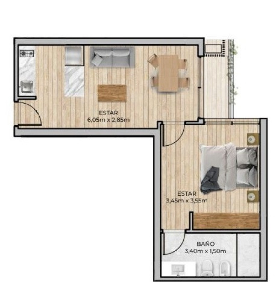 Apartamento ID.70812 - Apartamento en Montevideo, Barrio Sur