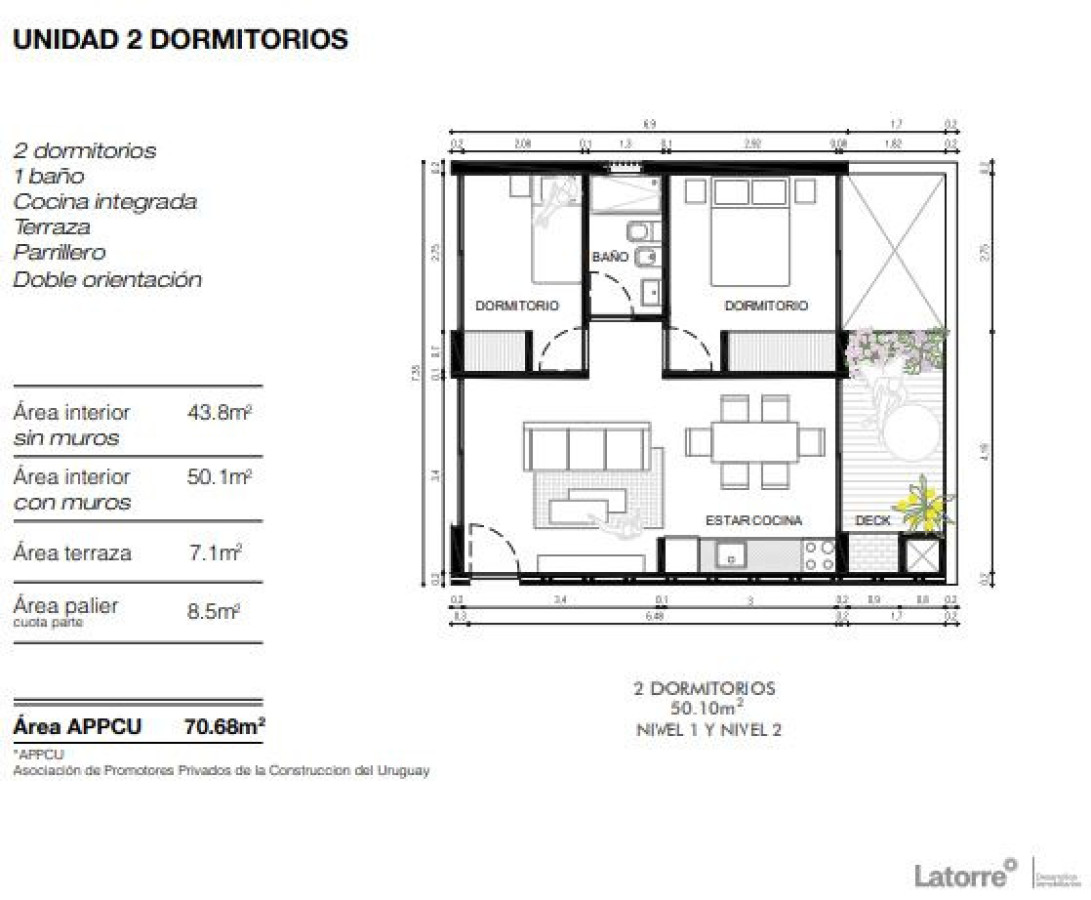 Apartamento ID.59084 - Apartamento en Venta 2 dormitorios Grutas de la Ballena