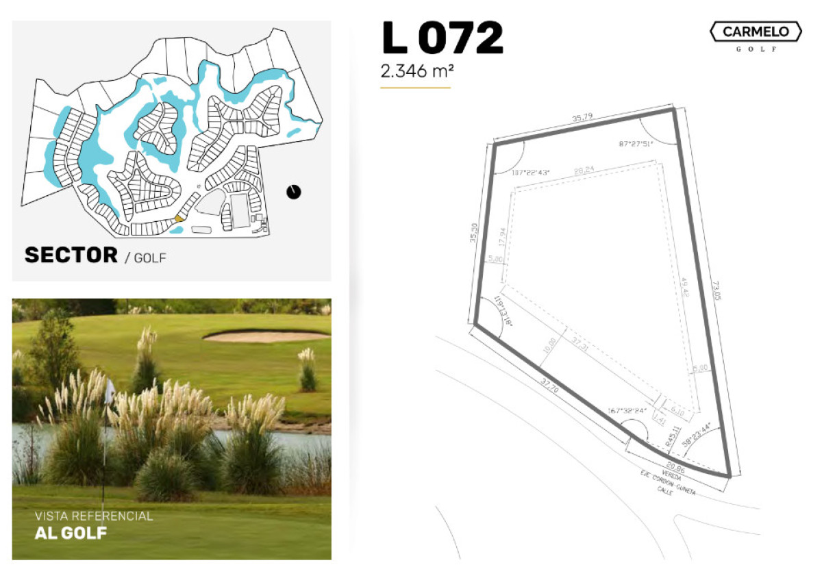 Terreno ID.59005 - Terreno en venta de 2346m2 ubicado en Carmelo