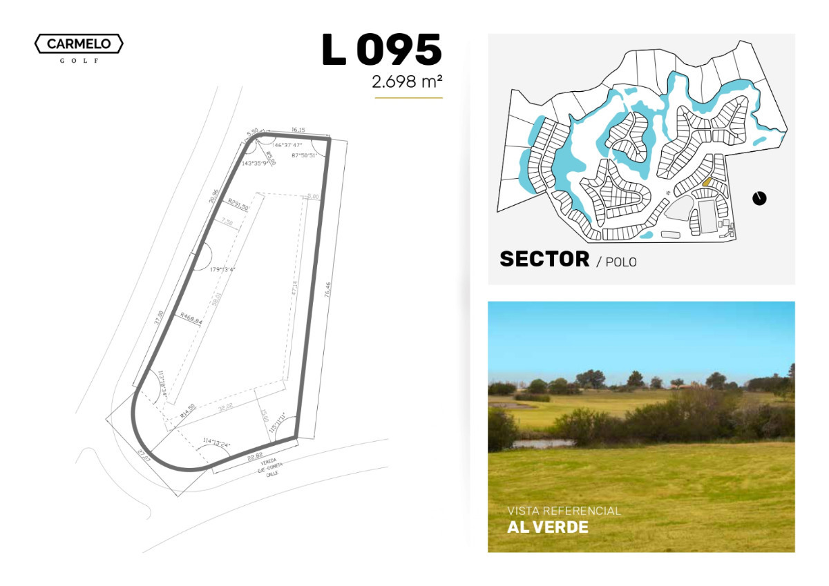 Terreno ID.59007 - Terreno en venta de 2346m2 ubicado en Carmelo