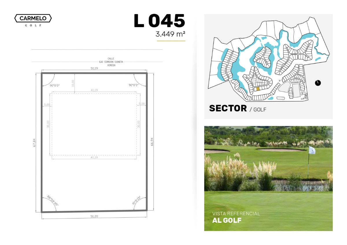 Terreno ID.59008 - Terreno en venta de 2346m2 ubicado en Carmelo