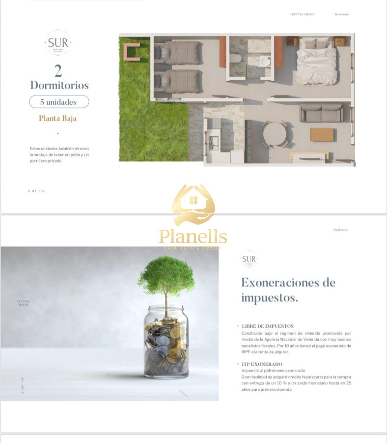 Venta en pozo espectacular desarrollo de apartamentos en Maldonado por ANV beneficios fiscales 5