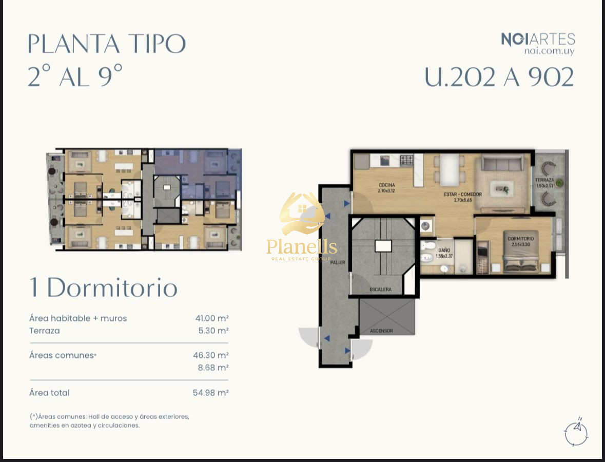 UNIDAD EN VENTA EN NOI ARTES MONTEVIDEO 2