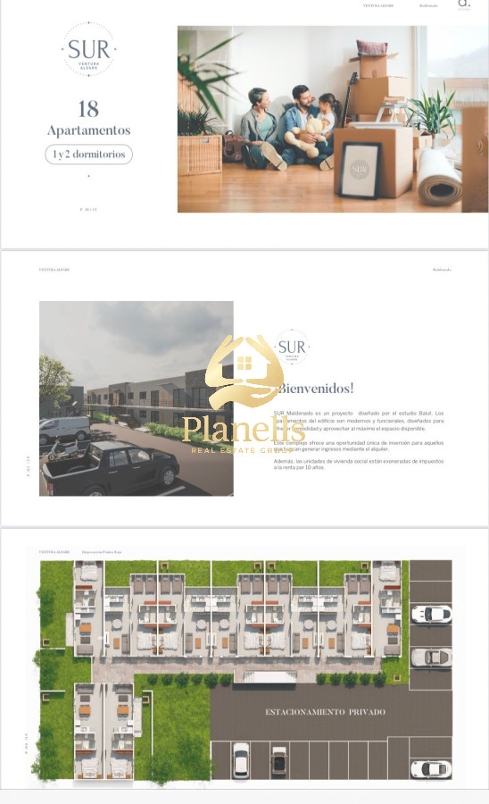 Venta en pozo espectacular desarrollo de apartamentos en Maldonado por ANV beneficios fiscales 2