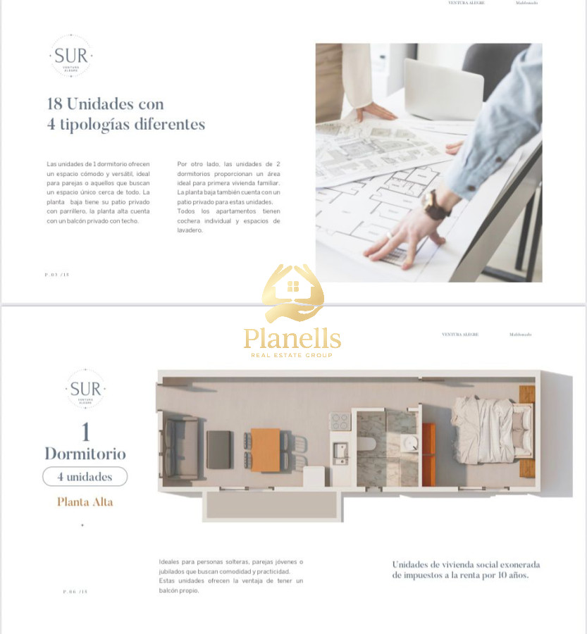 Venta en pozo espectacular desarrollo de apartamentos en Maldonado por ANV beneficios fiscales 6
