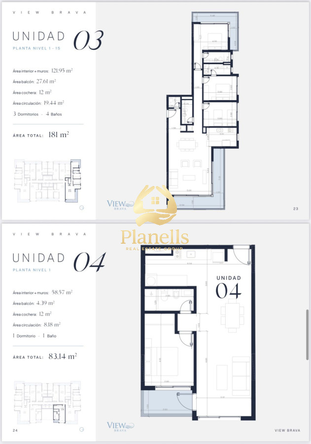Apartamento ID.3625 - Venta en obra View BRAVA respaldo y solidez a la hora de elegir 