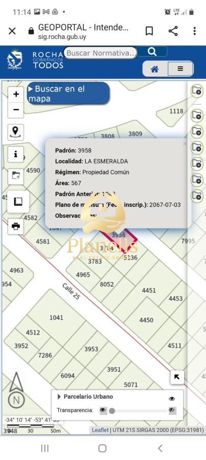 Terreno ID.3619 - La Esmeralda tres lotes se venden juntos suman 1700 metros financio