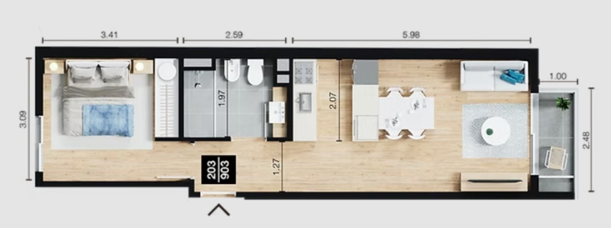 Apartamento ID.2 - LAGOM TRES CRUCES