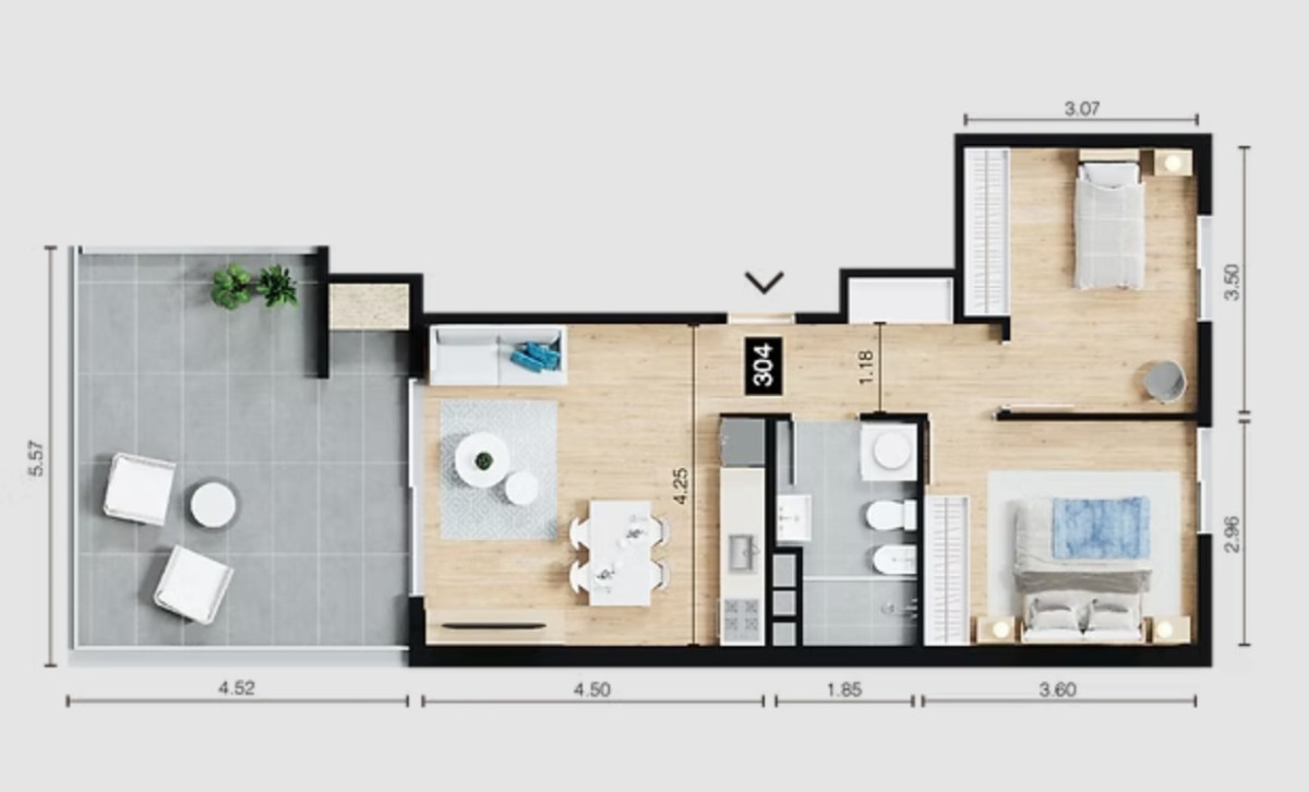 Apartamento ID.6 - Tu nuevo Hogar con financiación propia