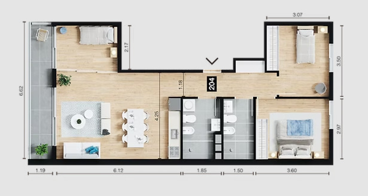 Apartamento ID.5 - A estrenar con financiación propia 3 dormitorios