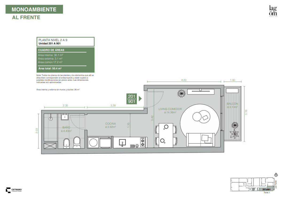Apartamento ID.27 - Financiamos hasta el 60% y podes pagarlo hasta en 20 años