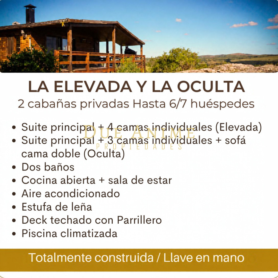 Casa ID.49/ - OPORTUNIDAD UNICA!!! Venta de hacienda privada con proyecto de hospitalidad en funcionamiento en las Sierras de Maldonado 
