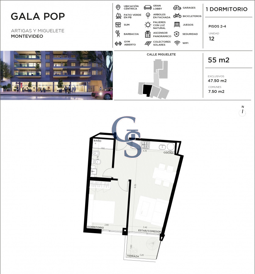Apartamento ID.299328 - zona Tres Cruces