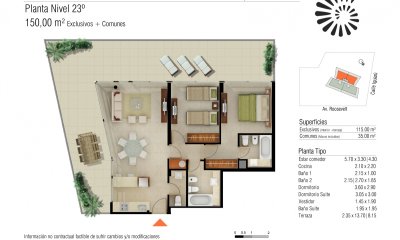 Roosevelt edificio con amenities