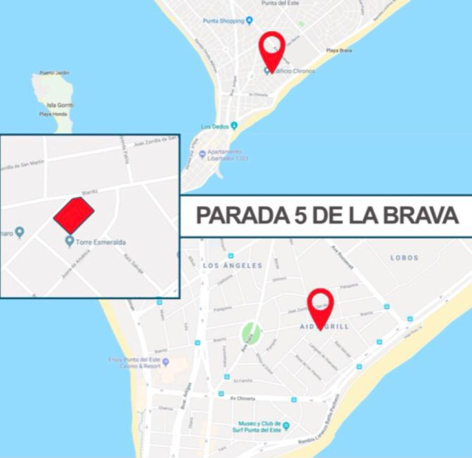 Terreno ID.63906 - VENTA TERRENO EN PARADA 5 PLAYA BRAVA, PUNTA DEL ESTE