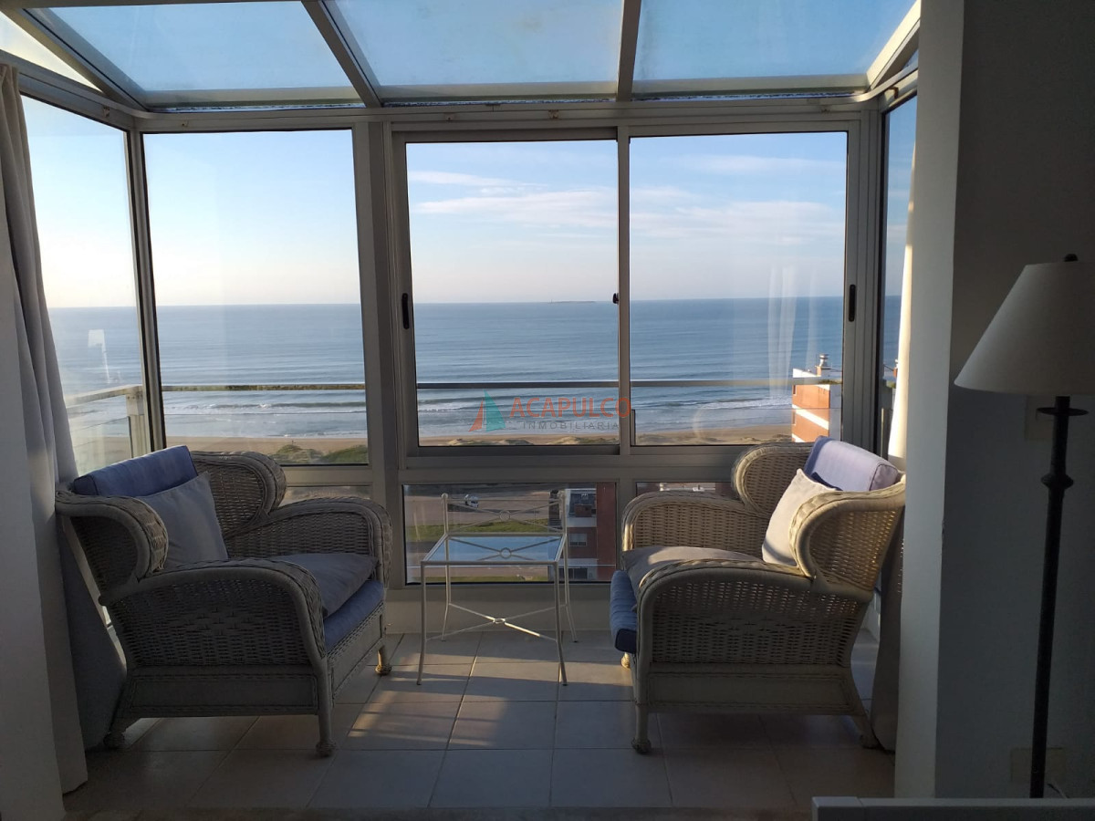 Apartamento 1 dormitorio y terraza en piso alto con increible vista al mar - alquiler de temporada - ACP4604A