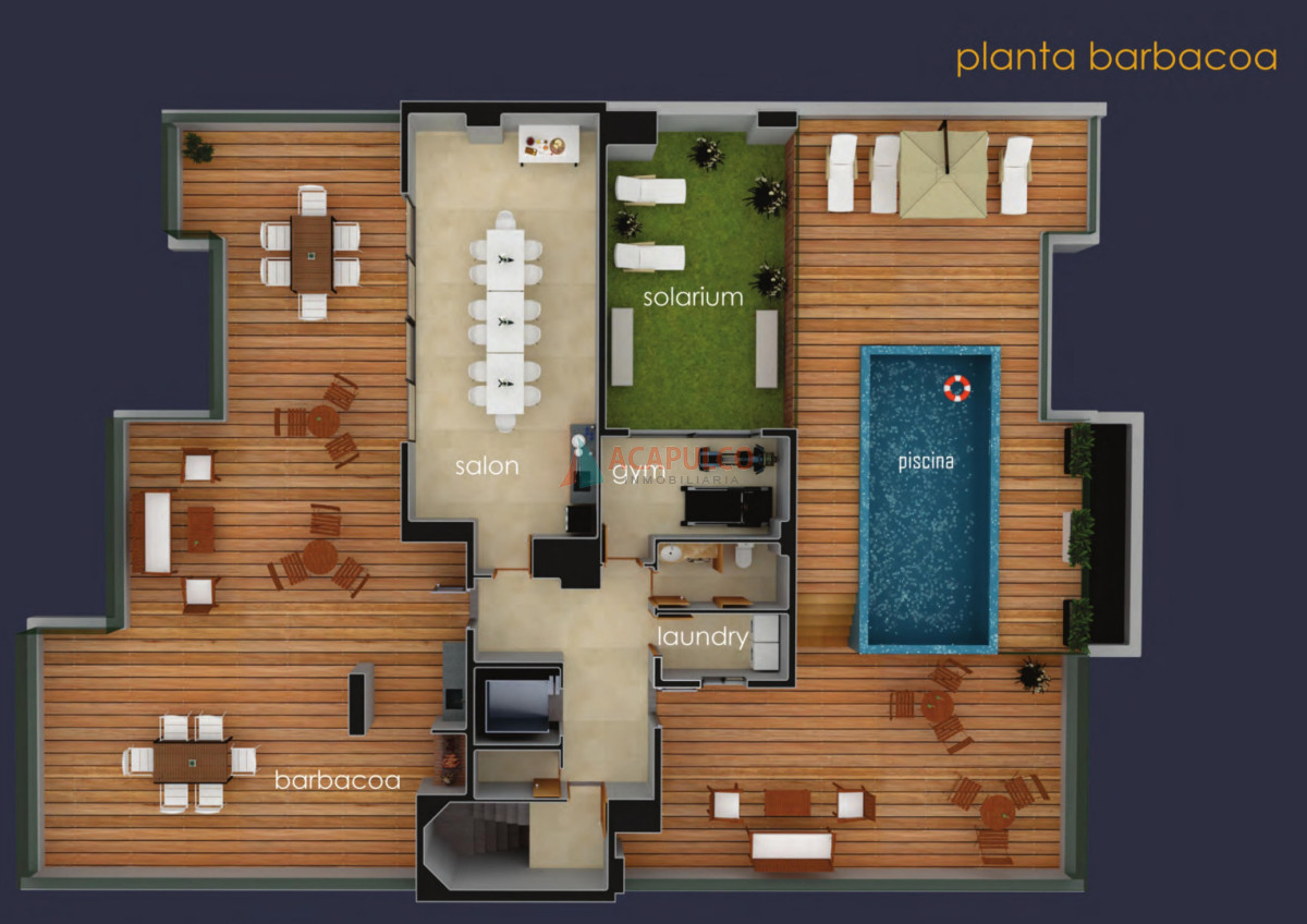 Apartamento ID.6462 - Venta apartamento Monoambiente con piscina y barbacoa en Parque Batlle