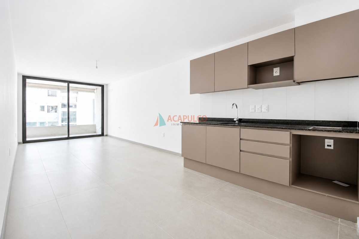 Apartamento ID.6051 - Venta apartamento 1 dormitorio, parrillero y garaje en Pocitos a ESTRENAR 