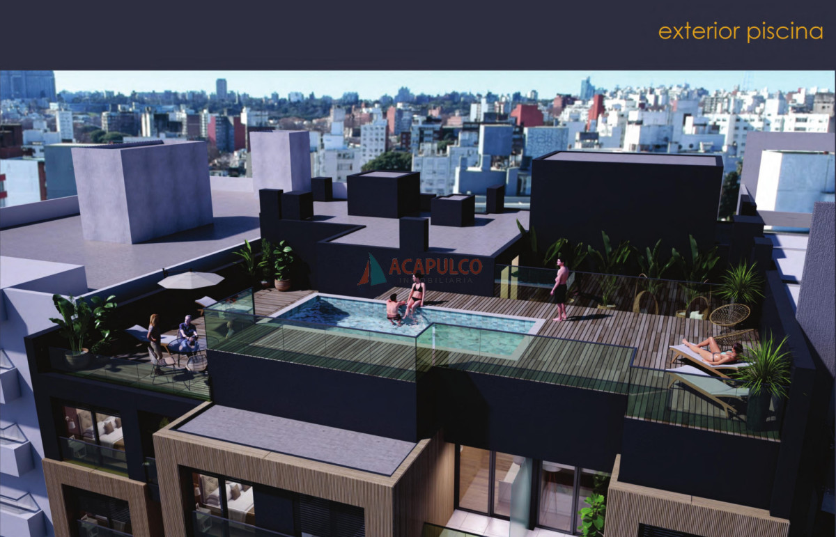 Apartamento ID.6462 - Venta apartamento Monoambiente con piscina y barbacoa en Parque Batlle