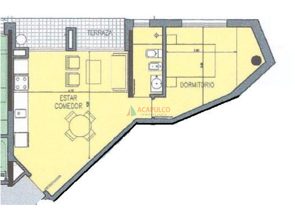 Apartamento Ref.1538/Sobre-Roosevelt---1-dormitorio-y-1-baño-con-excelentes-amenities - Sobre Roosevelt - 1 dormitorio y 1 baño con excelentes amenities