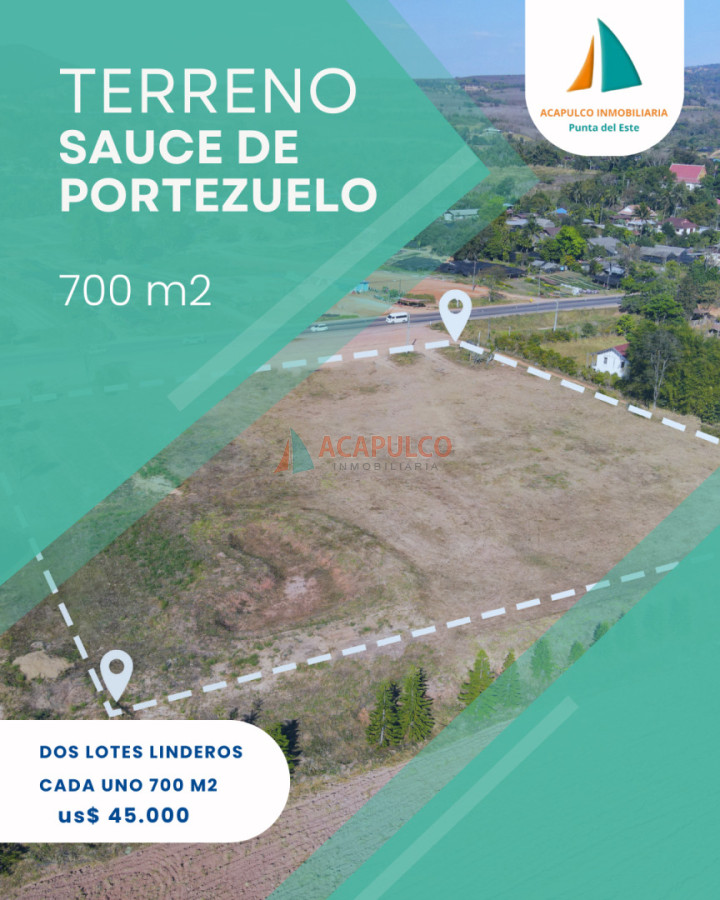 Terreno ID.4520 - DOS TERRENOS LINDEROS A LA VENTA 700 M2 C/U